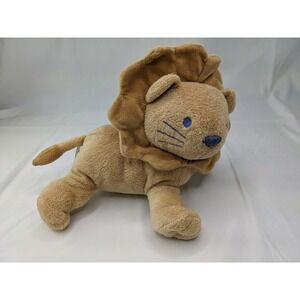 Lion Plush Tan 9 Inch Dolly Inc Tan Embroidered Face Stuffed Animal Toy
